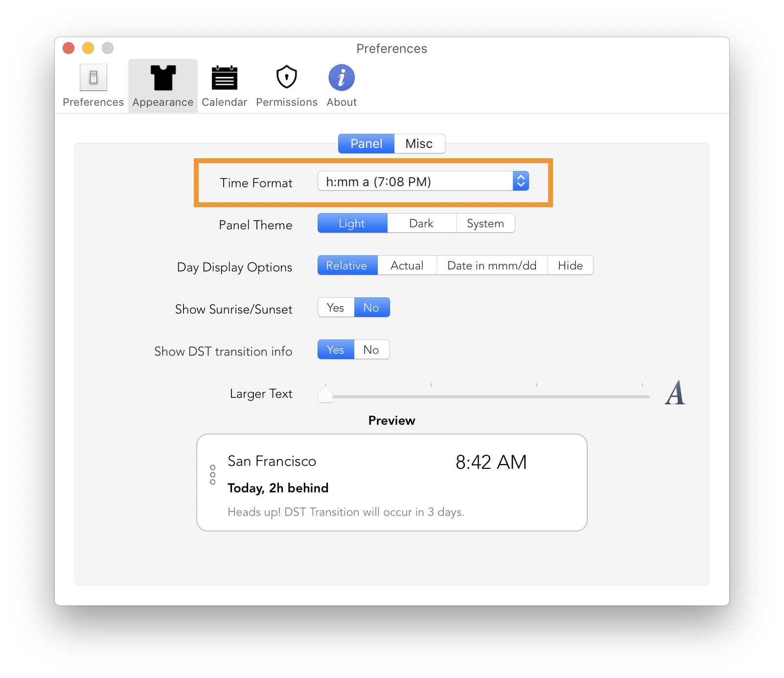 Clocker - Customize Time Format