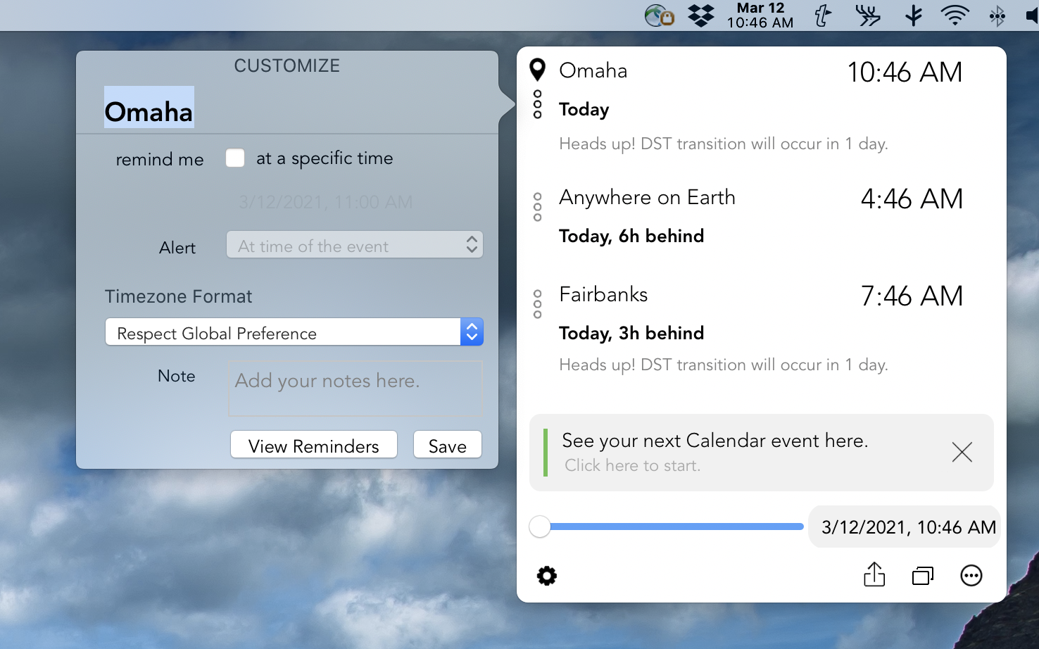 Clocker - Customize Time Format